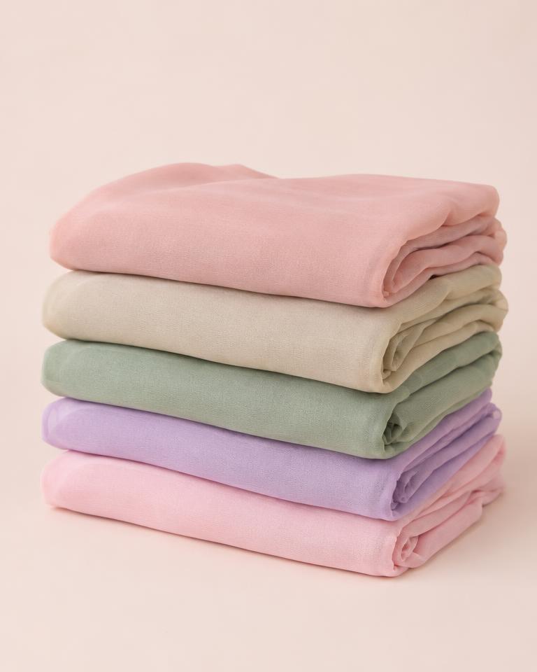 Chiffon Hijab Pack of 5