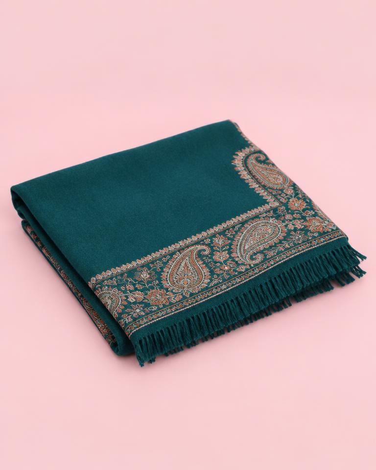 Paisley Border Wool Shawl