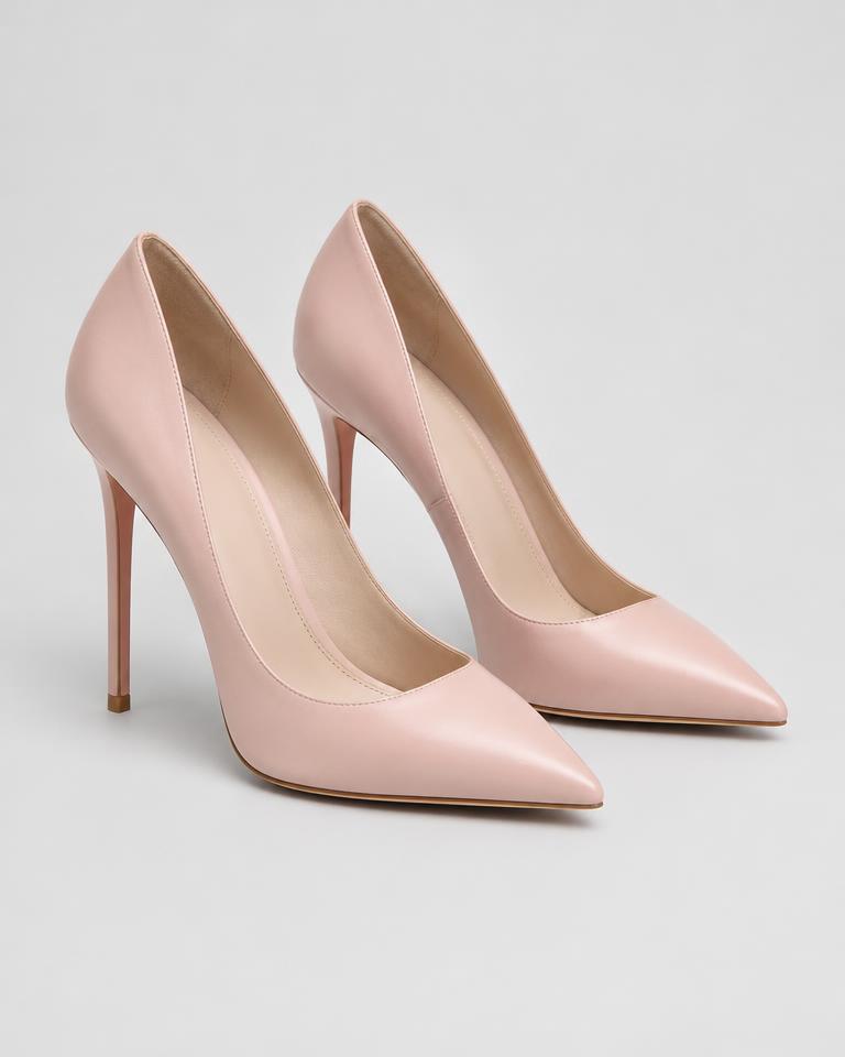 Blush Pointed-Toe Stiletto Heels